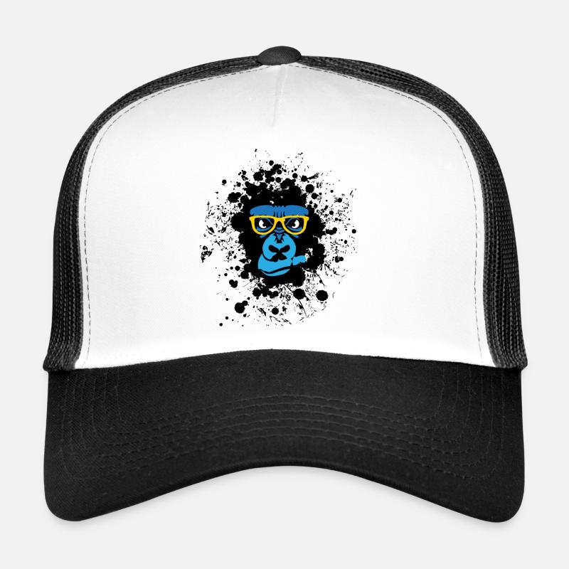 gorille etoile singe gorilla primate lunette fanta Casquette trucker 