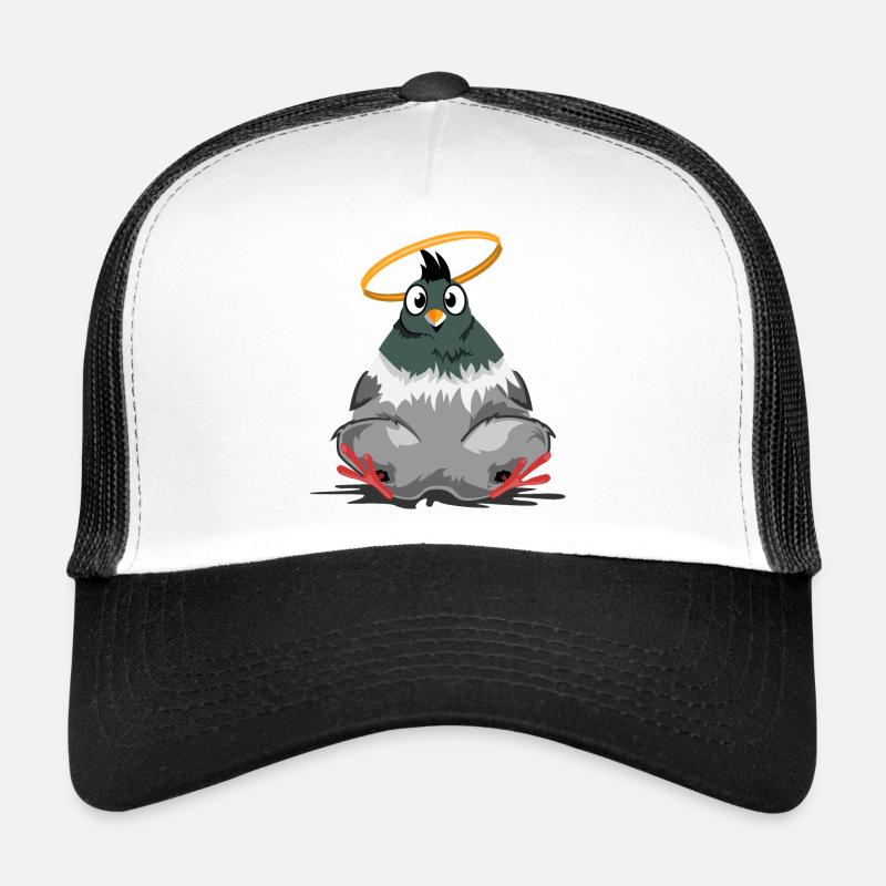 dicke taube lustig Heiligenschein comic cartoon Trucker Cap