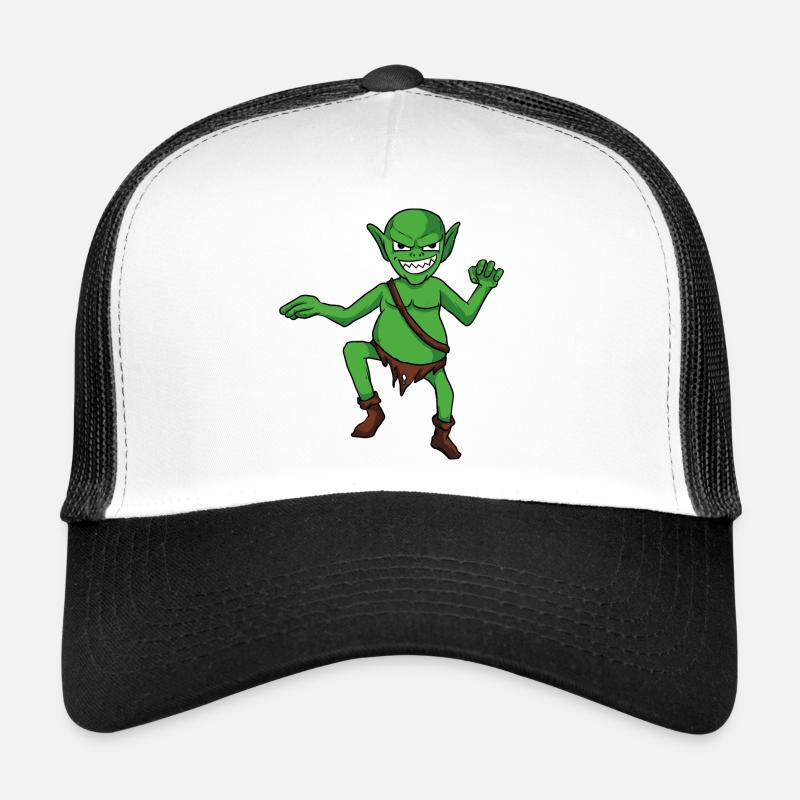 goblin - Trucker Cap - Weiß/Schwarz