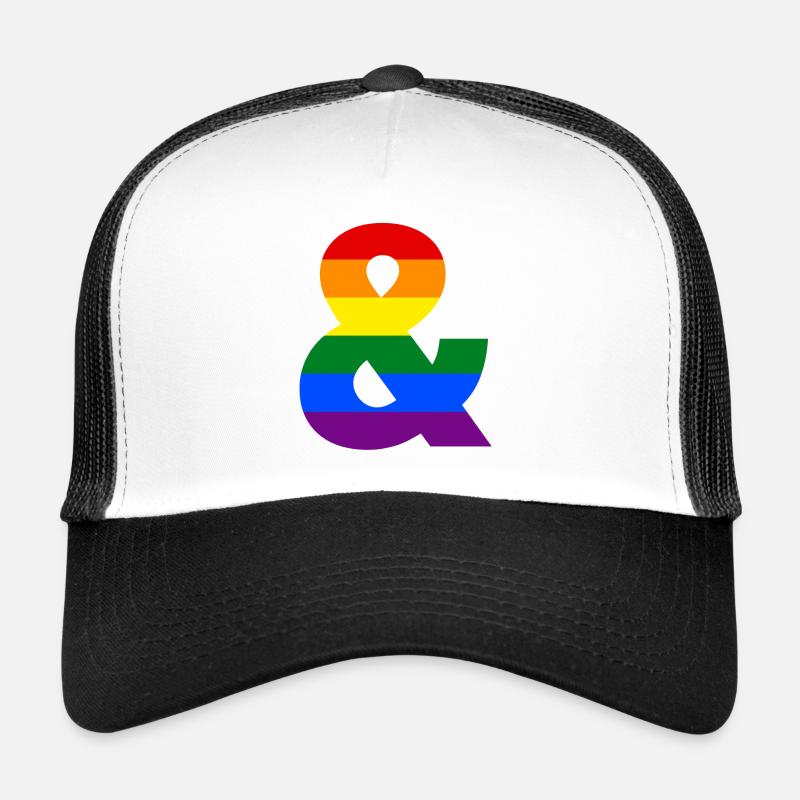 Regenbogen kaufmännisches Und-Zeichen Trucker Cap
