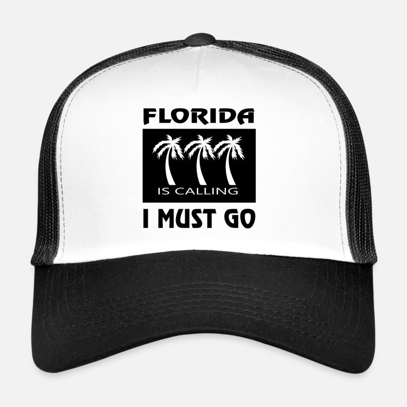 Florida - Trucker Cap - Weiß/Schwarz