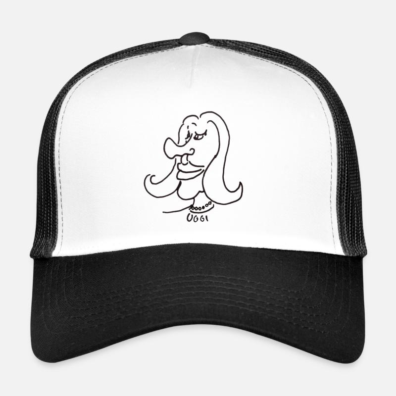 grinning - Trucker Cap - white/black