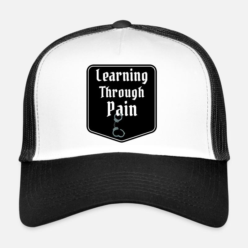 Learning Through Pain BDSM Handcuffs Bondage Trucker Cap