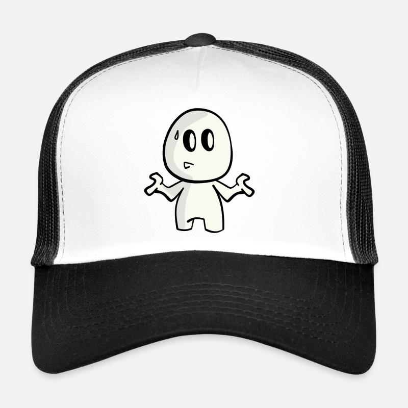oops mEgg - Trucker Cap - white/black