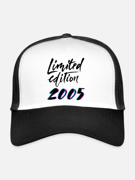 Limited Edition 2005 Cadeau d’anniversaire - Casquette trucker  - blanc/noir - Devant
