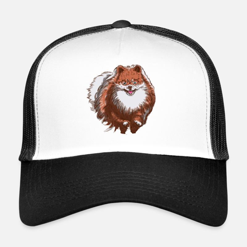 Süßer Spitz rennt auf dich zu - Spitz Hund Design Trucker Cap