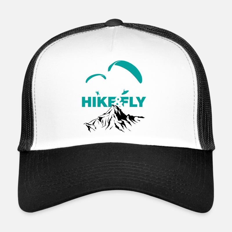 Hike & Fly - Casquette trucker  - blanc/noir