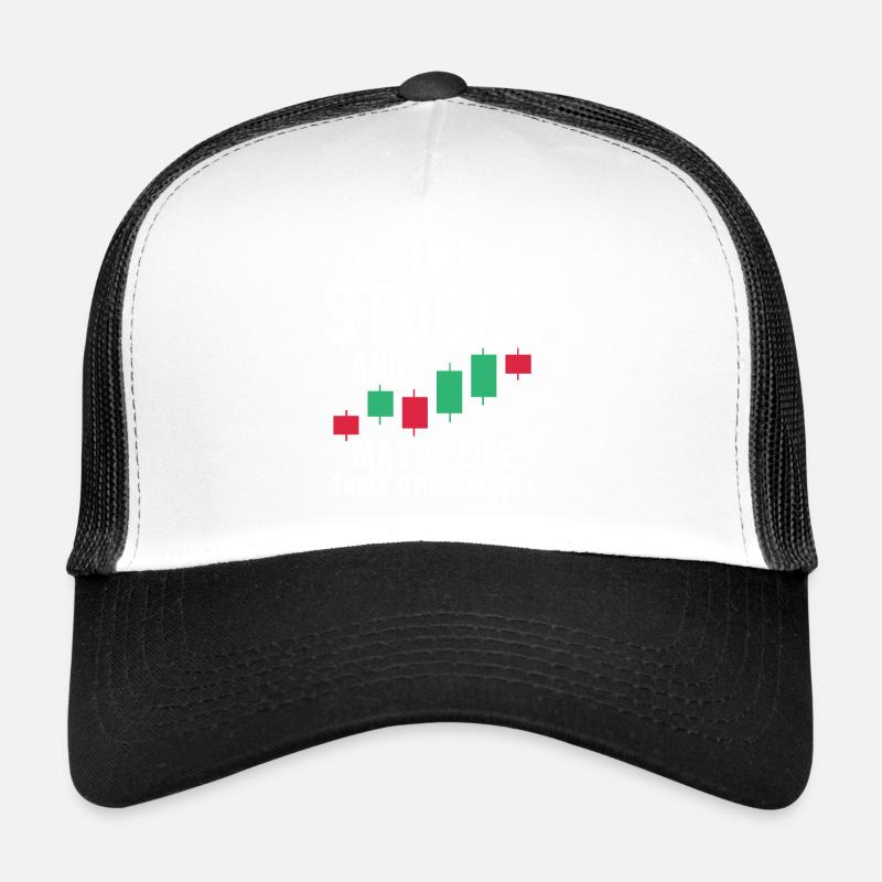 Börse - Trucker Cap - Weiß/Schwarz