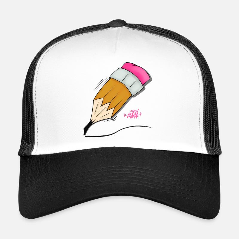 Buntstift Doodle Stil Trucker Cap