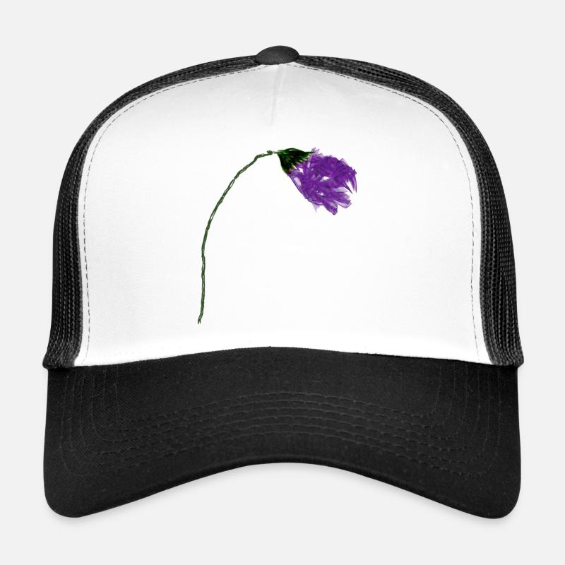 Violet flower with abstract surface Trucker Cap