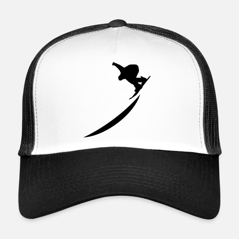 Snowboard Snowboarder - Casquette trucker - blanc/noir