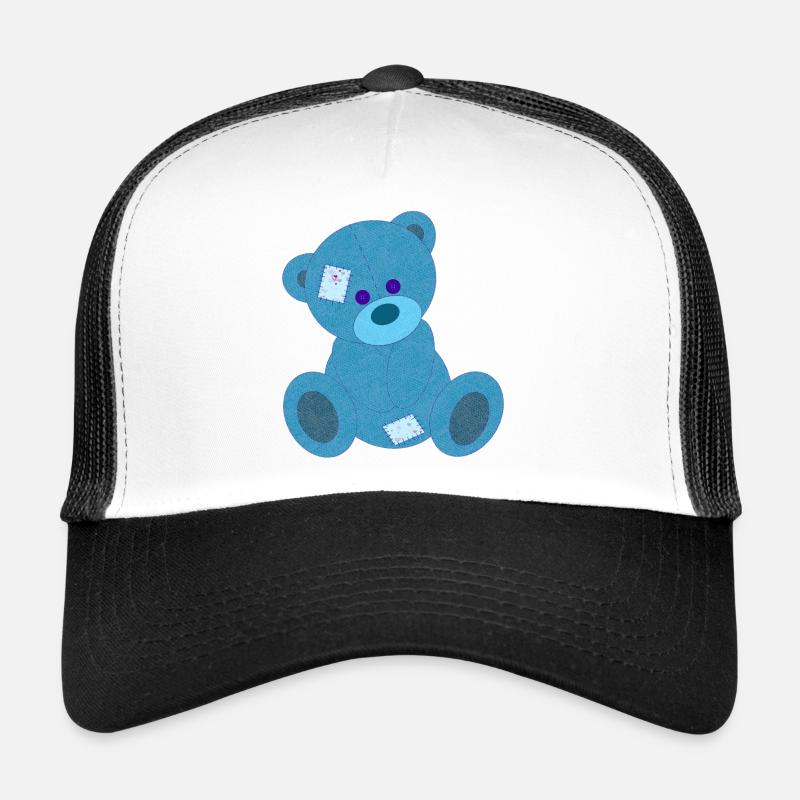 Ourson bleu Casquette trucker 