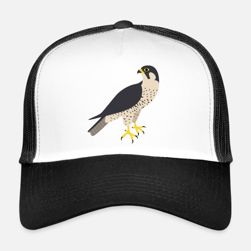 Peregrine falcon - Trucker Cap - white/black