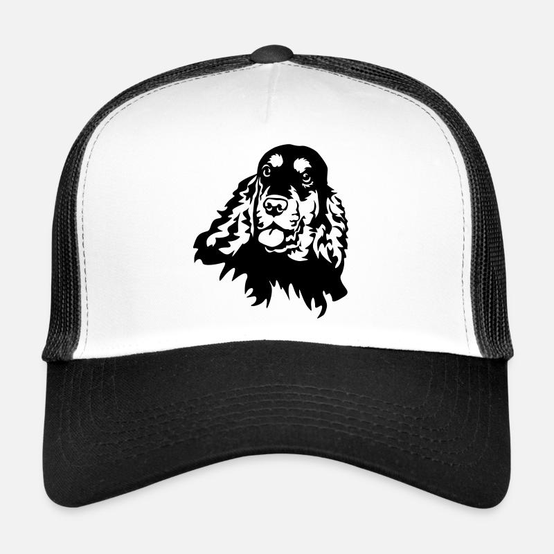Cocker Spaniel Head Trucker Cap