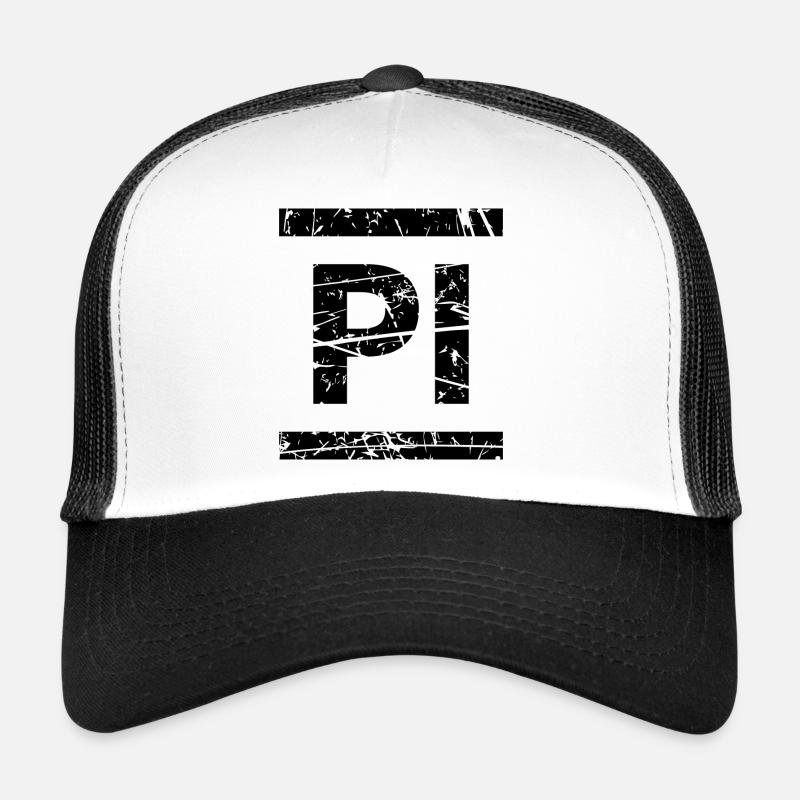 Pi - Trucker Cap - Weiß/Schwarz