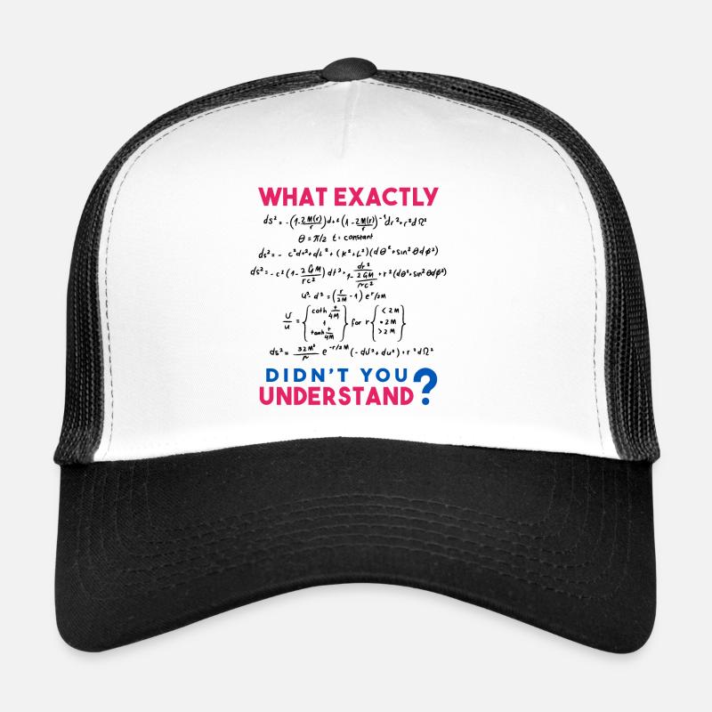 Blague de formule de physique et de mathématiques Casquette trucker 