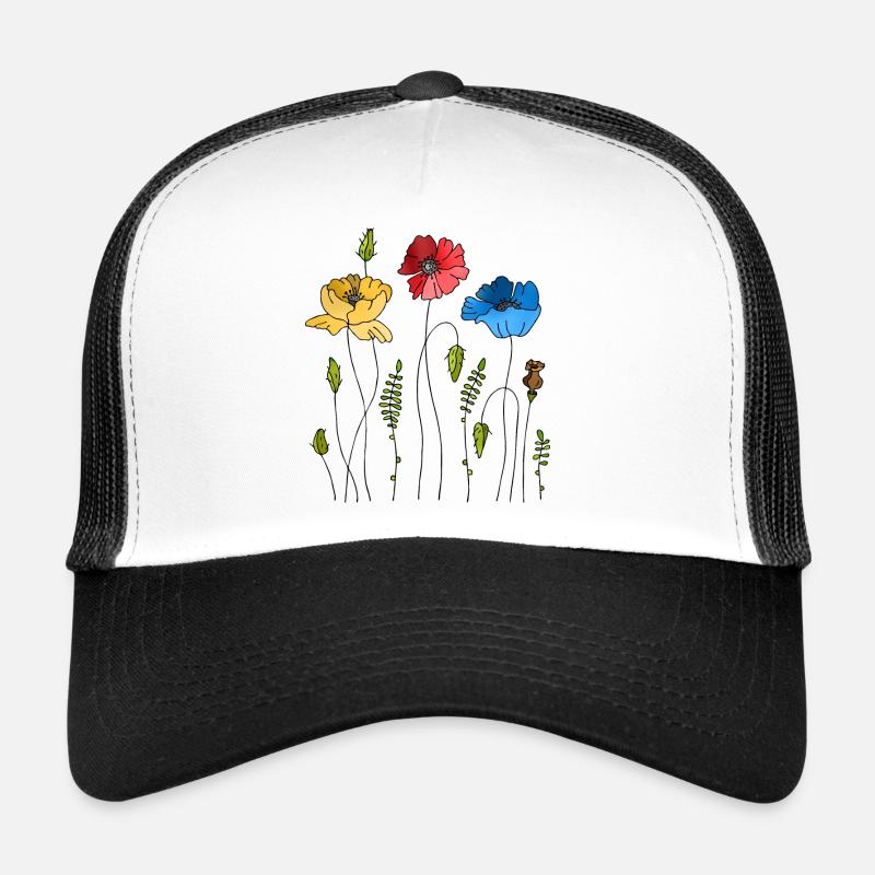 Fleur Casquette trucker 