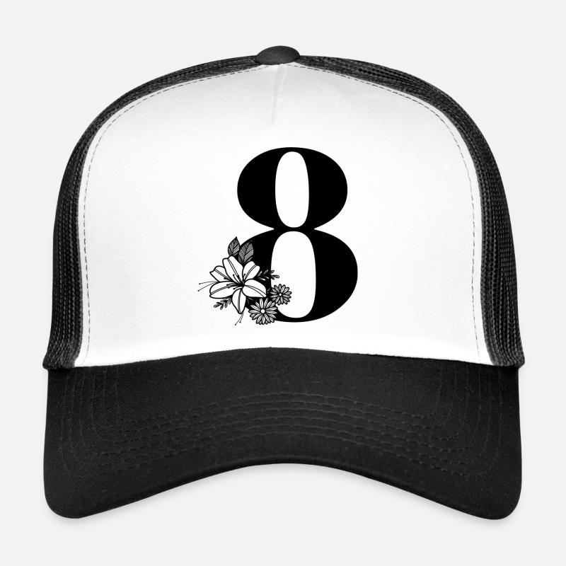 Numéro 8 Casquette trucker 