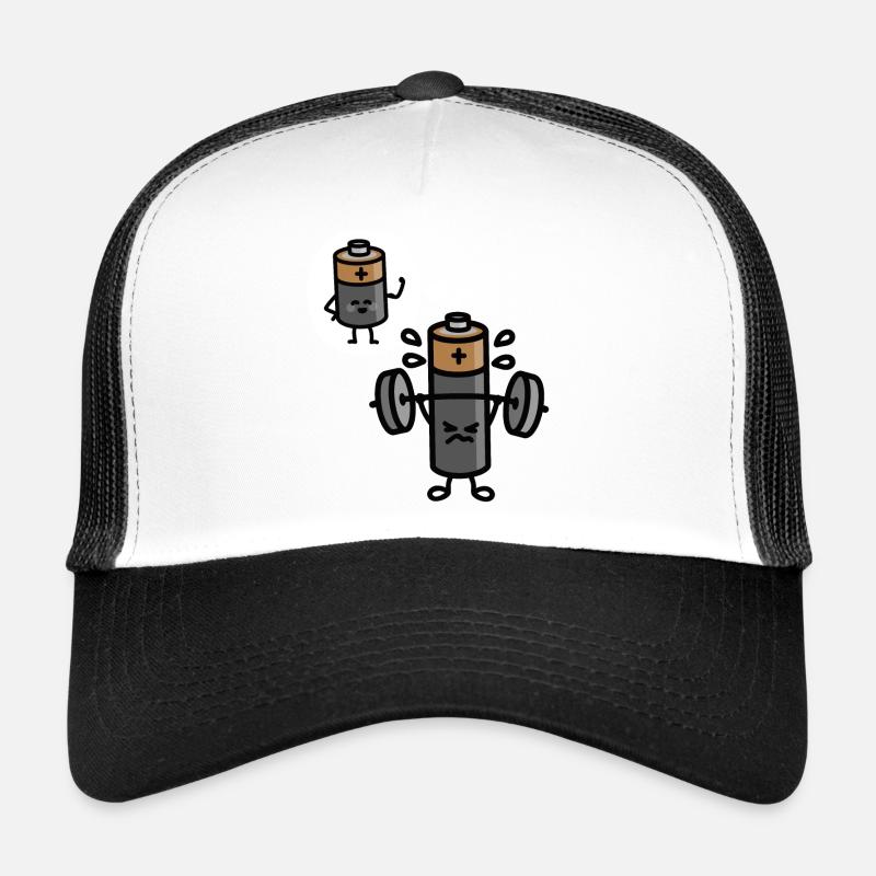 Batterie Mindset Bodybuilding Powerlifting Gym Trucker Cap