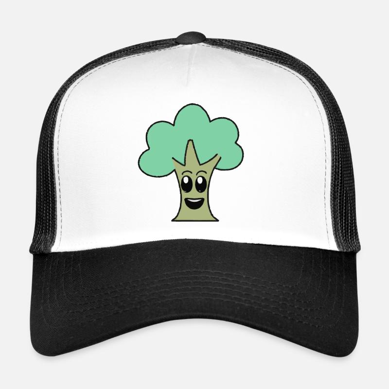 Tree with face Smile Cute tree Trucker Cap