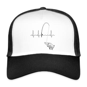 Pike fishing - Trucker Cap - white/black - Front