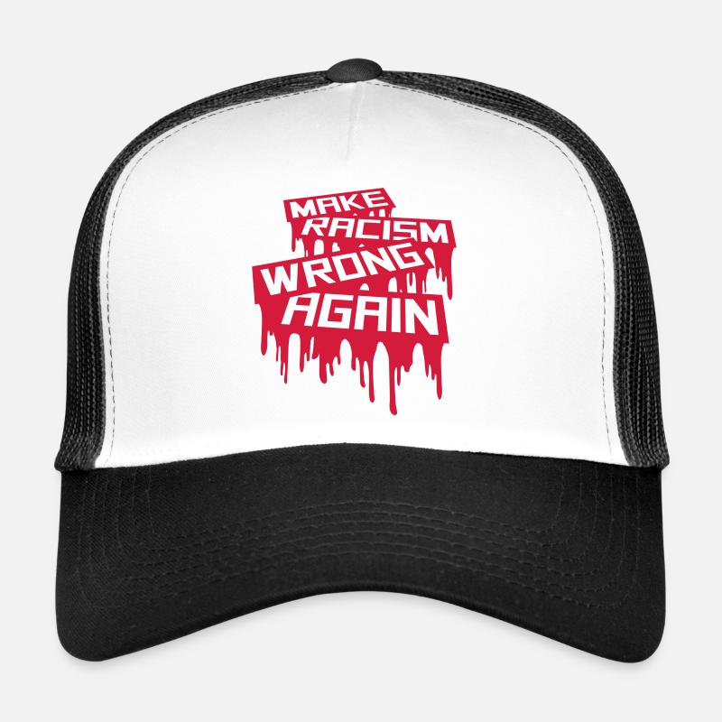 make racism wrong again Trucker Cap