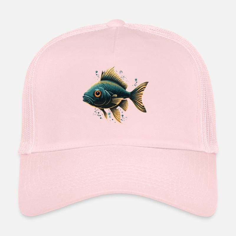 Belle illustration de poisson Casquette trucker 