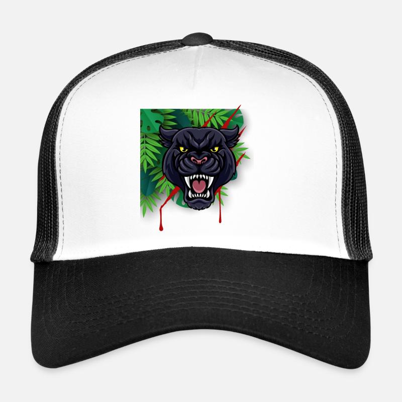 Panther - Trucker Cap - Weiß/Schwarz