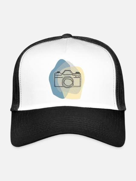 Creative [Blau] - Trucker Cap - Weiß/Schwarz