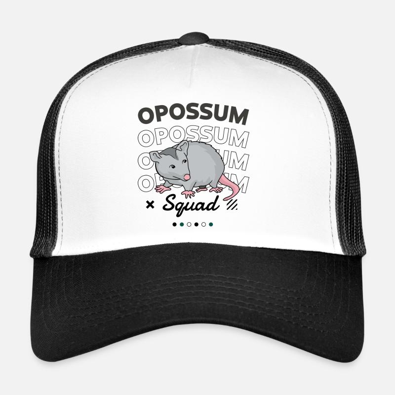 Opossum Squad, citation ironique, rongeur, mignon, Casquette trucker 