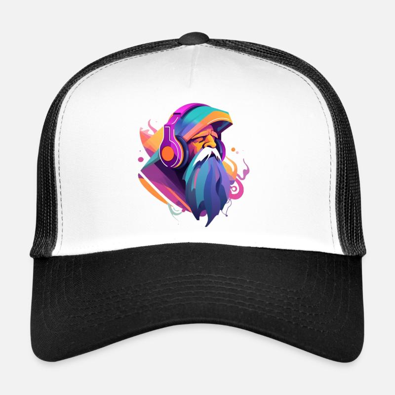 Musikalischer Zauberer - Trucker Cap - Weiß/Schwarz
