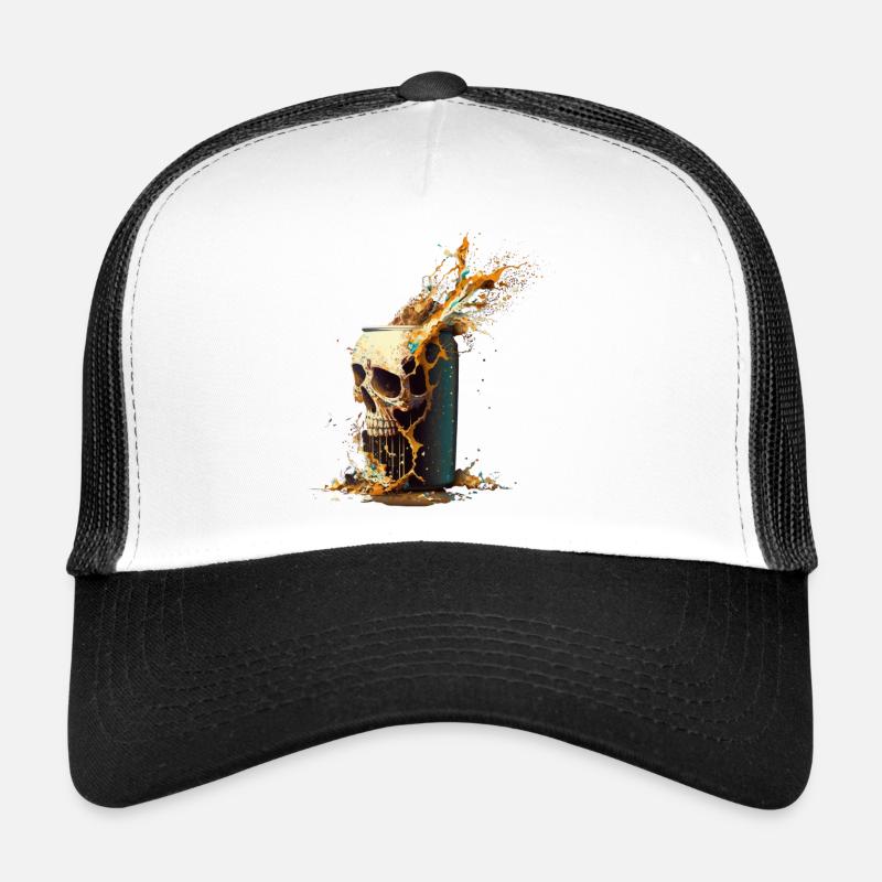 Skull Beer Trucker Cap