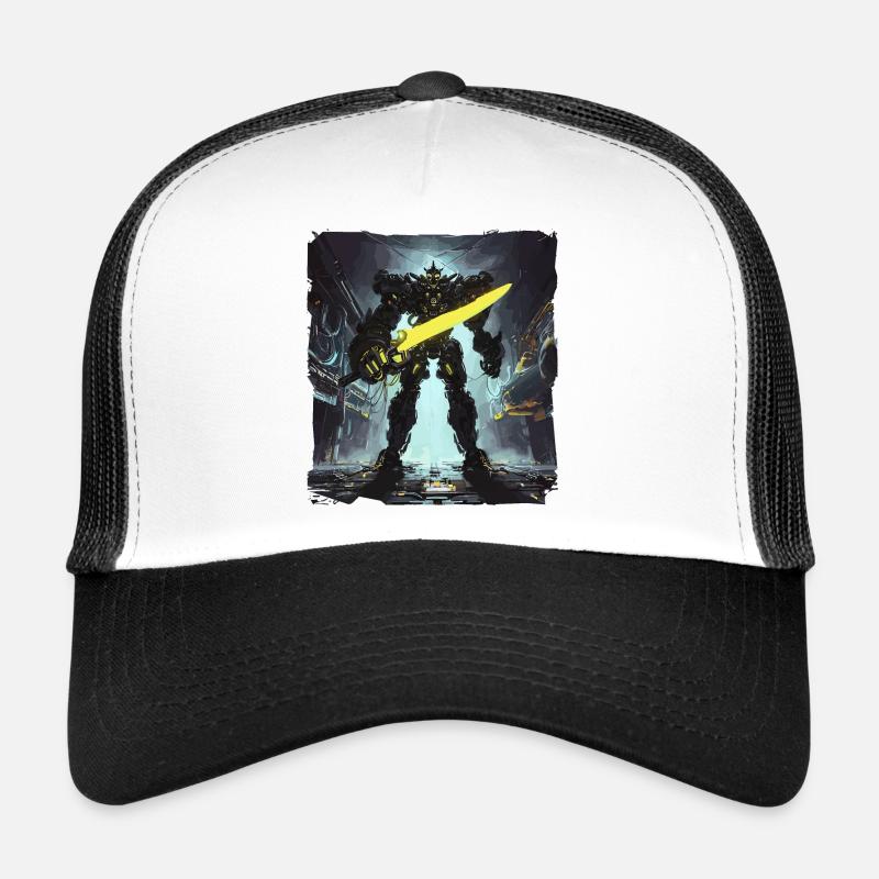 Futuristisch Cyberpunk Mech Warrior Sci Fi Roboter Trucker Cap