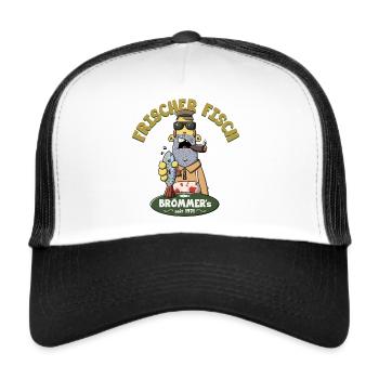 Fresh fish - Trucker Cap - white/black - Front