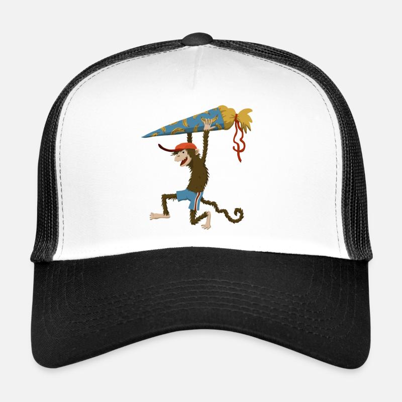 Singe avec cône d’école Casquette trucker 