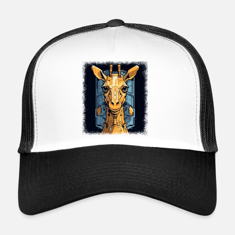 white gift joke giraffe giraffe lover giraffes Trucker Cap