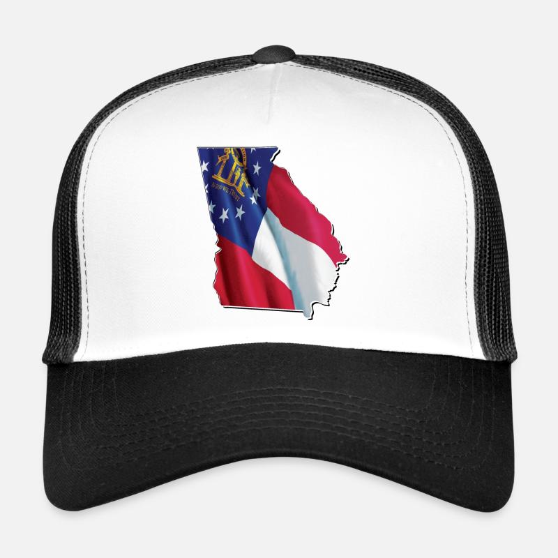 Georgia (USA) | Real Flag | Flag Map Trucker Cap