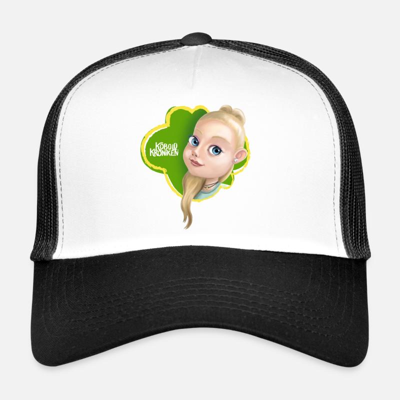 KoboldKroniken Clara-mit-C - Trucker Cap - Weiß/Schwarz