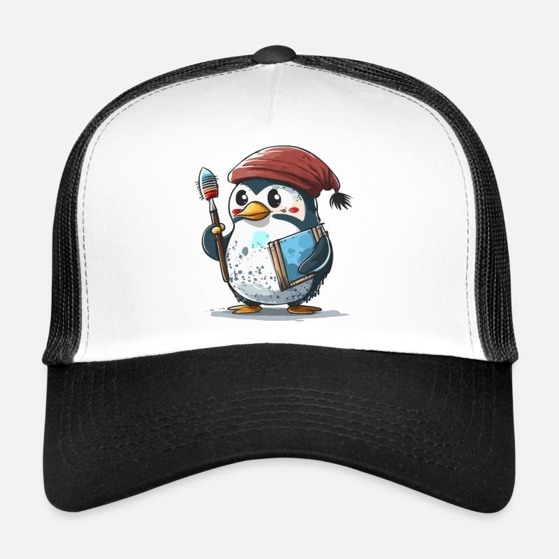 Artsy Penguin Trucker Cap