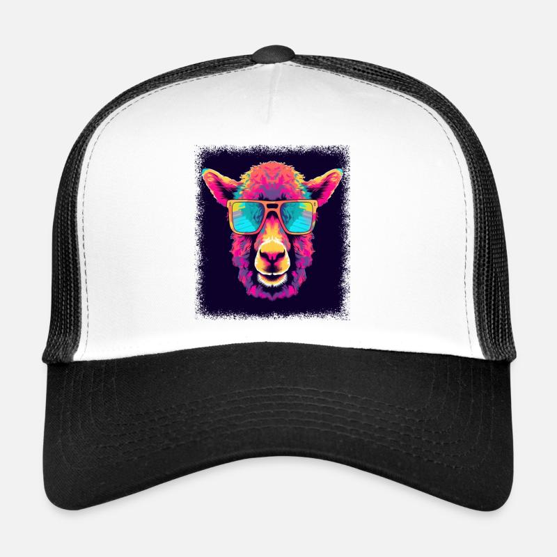 gift geek animal design - Trucker Cap - Weiß/Schwarz