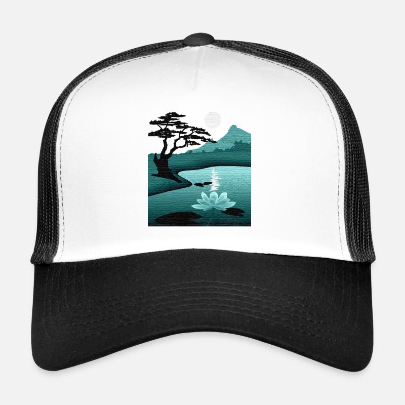 Lunar Landscape by Night with Structure Trucker Cap