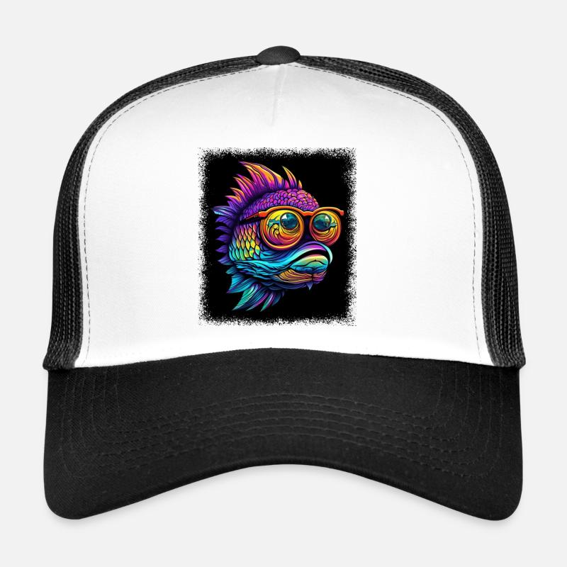 funny quote birthday present idea fish head Trucker Cap