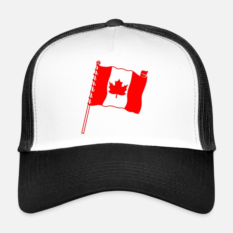 Drapeau : Feuille d’érable du Canada Casquette trucker 