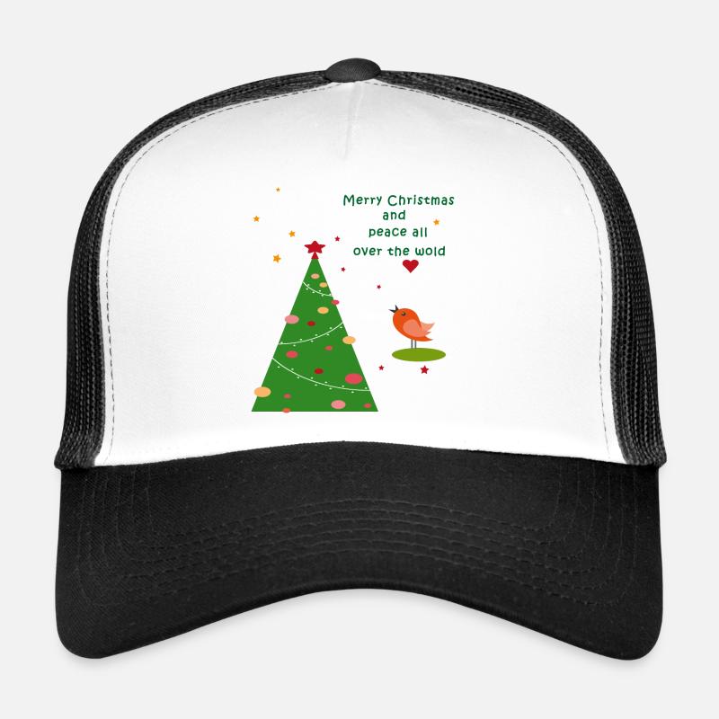 Merry Christmas Peace Trucker Cap