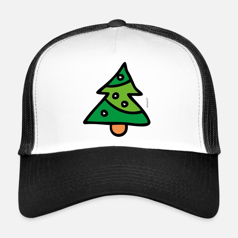 Minimalist Candy Tree - Trucker Cap - white/black
