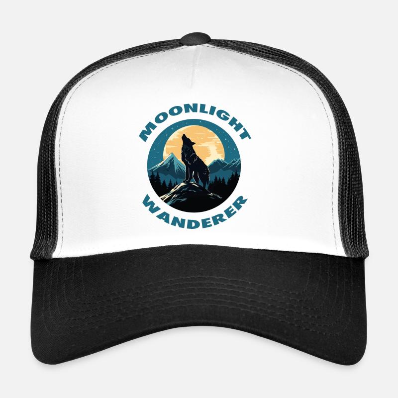 Moonlight Wanderer - Trucker Cap - white/black