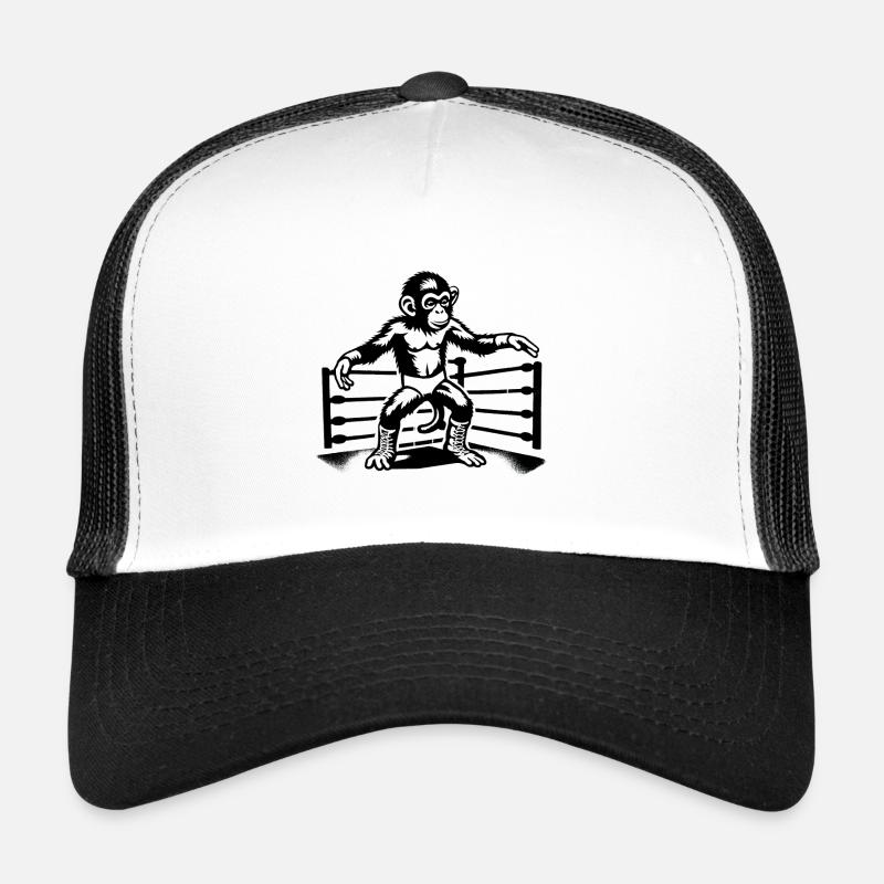 Wrestling Monkey World Trucker Cap