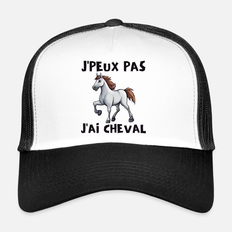 cheval, cavalier, passionné de chevaux Casquette trucker 