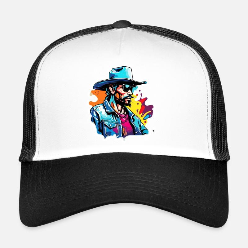 Cowboy / Wild West / Desert / Lasso / Rodeo Trucker Cap