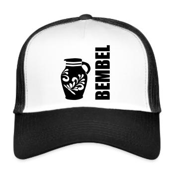 Bembel - Der original Apfelweinbembel #FFM #069 - Trucker Cap - Weiß/Schwarz - Vorne